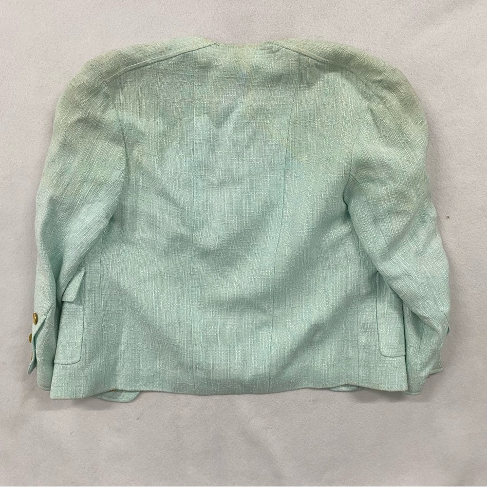 Vintage Spring 1986 CHANEL Blue Jacket 36 - Picture 6 of 11